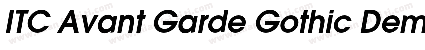 ITC Avant Garde Gothic Demi Conden字体转换